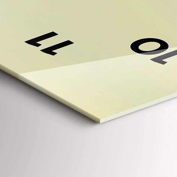 Modern vertical wall clock Misty forest eagle