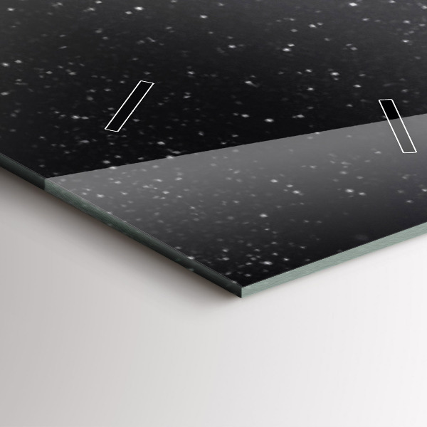 Modern vertical wall clock Space and planets