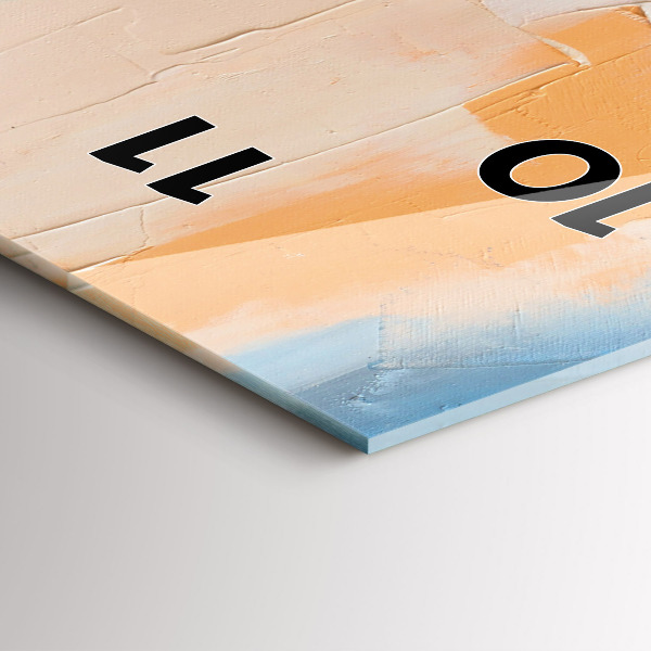 Modern vertical wall clock Portrait of a woman