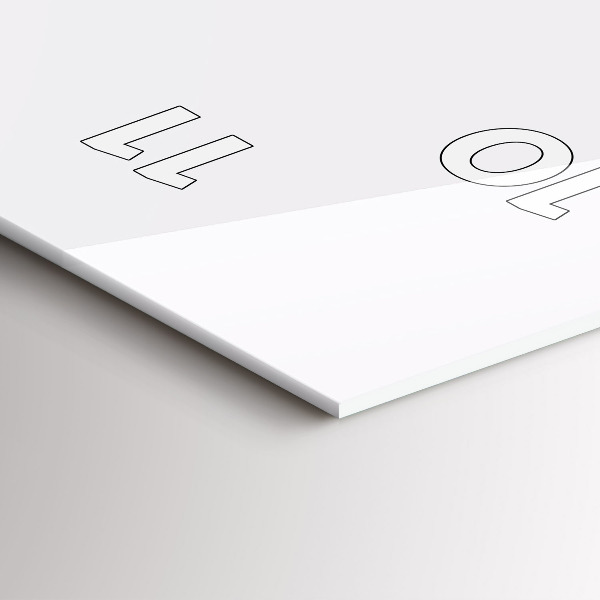 Modern vertical wall clock Abstract mountain ranges