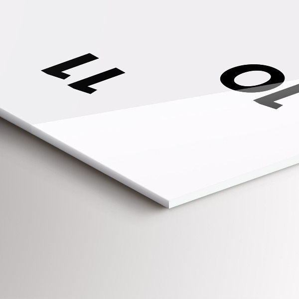 Modern vertical wall clock Abstract mountain ranges