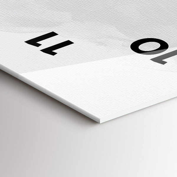 Modern vertical wall clock Guitar Graphics