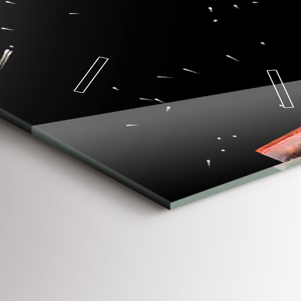 Modern vertical wall clock Drink with ice