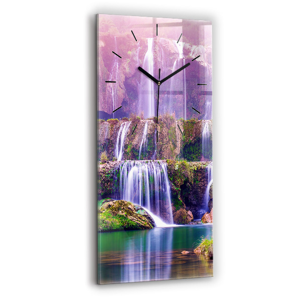 Modern vertical wall clock Jiulong Waterfall China