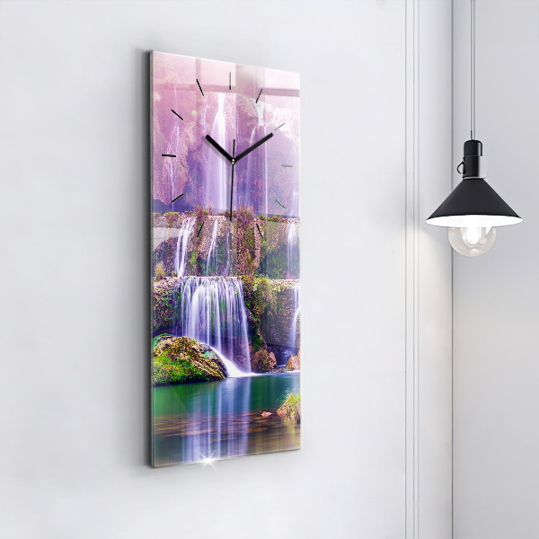 Modern vertical wall clock Jiulong Waterfall China