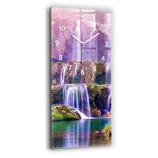 Modern vertical wall clock Jiulong Waterfall China