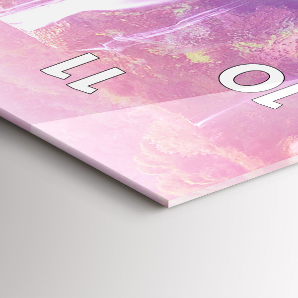 Modern vertical wall clock Jiulong Waterfall China