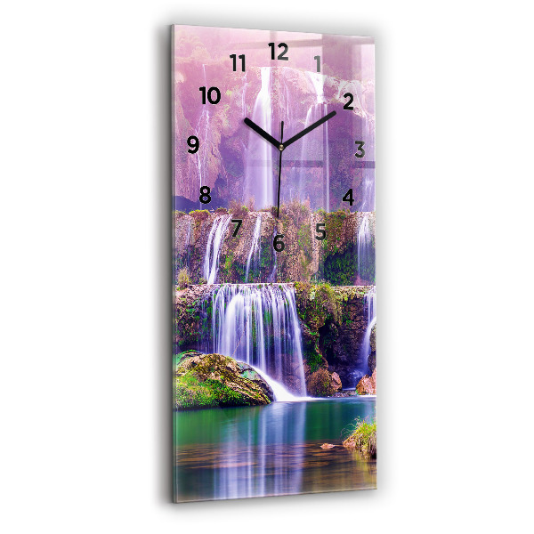 Modern vertical wall clock Jiulong Waterfall China