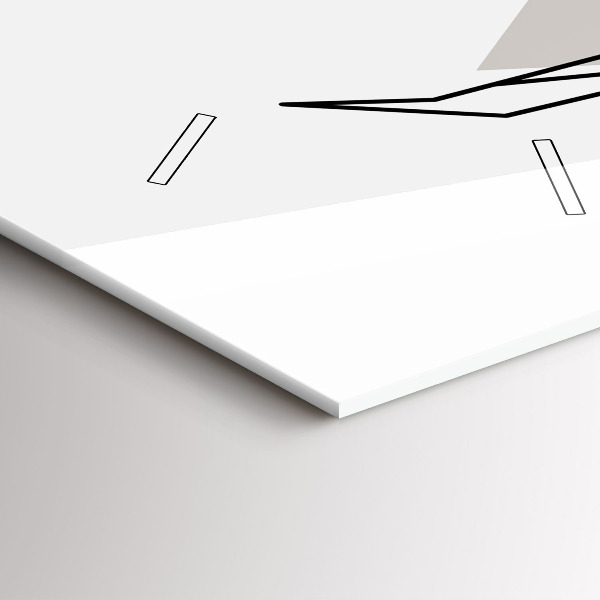 Modern vertical wall clock Reindeer Scandinavian style