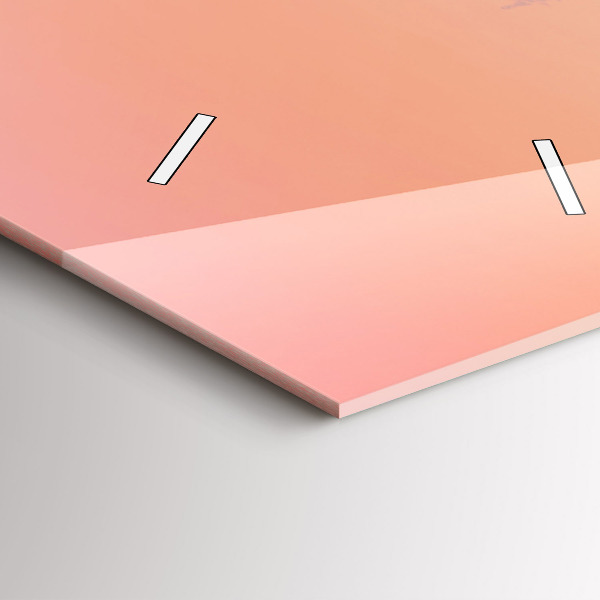 Modern vertical wall clock Forest in the fog