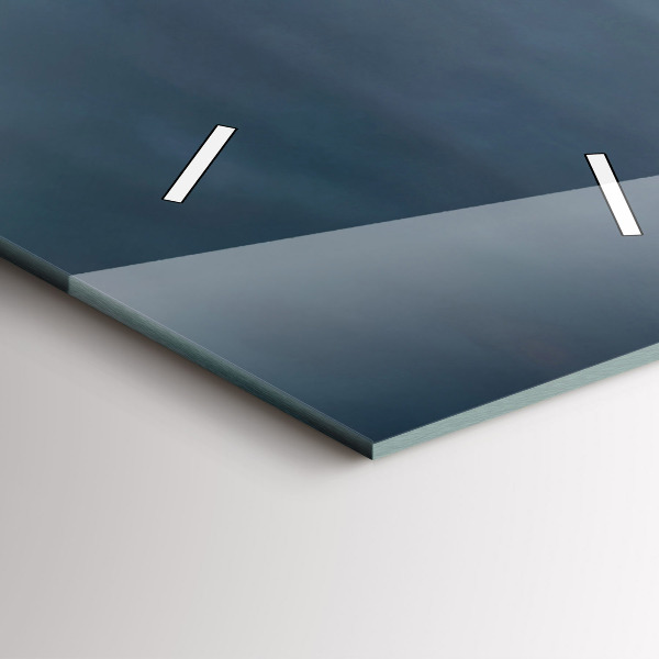 Modern vertical wall clock Man on a motorcycle