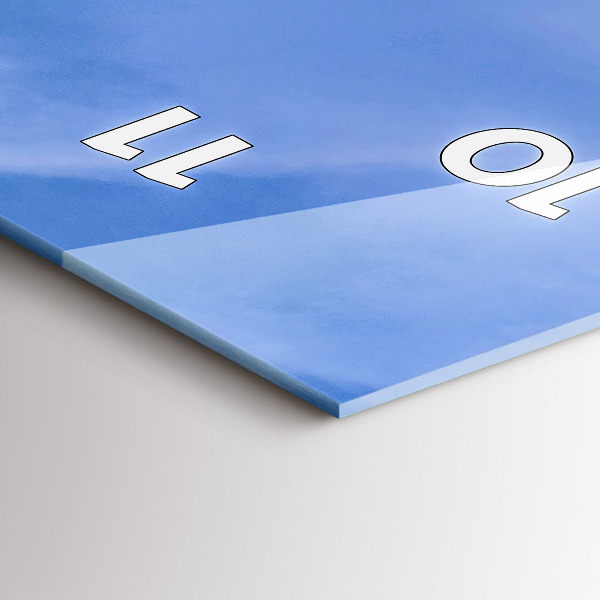 Modern vertical wall clock Farmer on a tractor