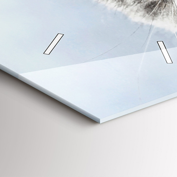 Modern vertical wall clock Cat on the couch