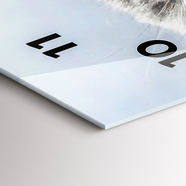 Modern vertical wall clock Cat on the couch