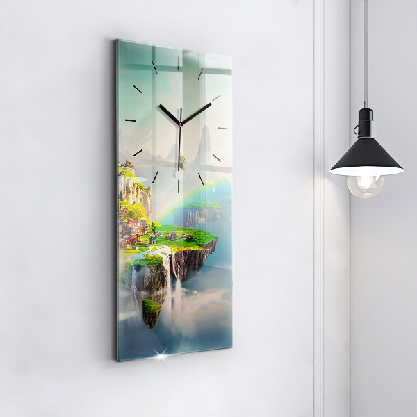 Modern vertical wall clock Chinese fantasy