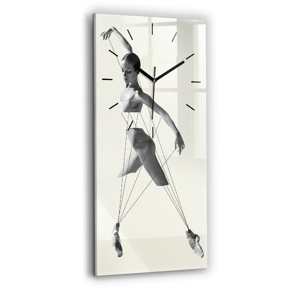 Modern vertical wall clock Abstract woman dancer