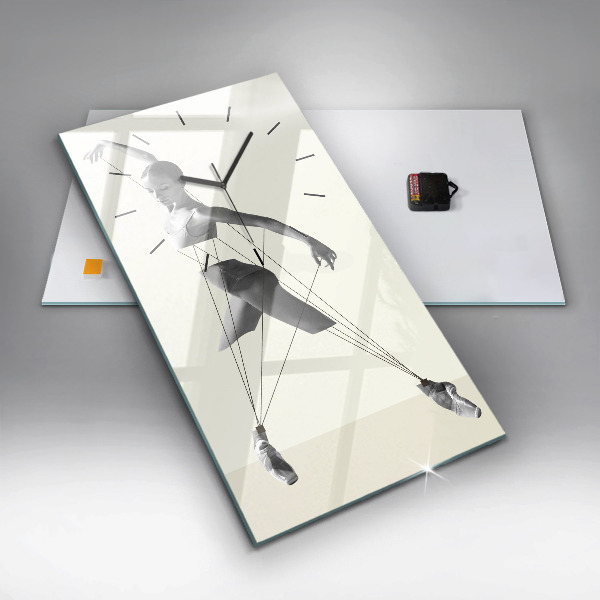 Modern vertical wall clock Abstract woman dancer
