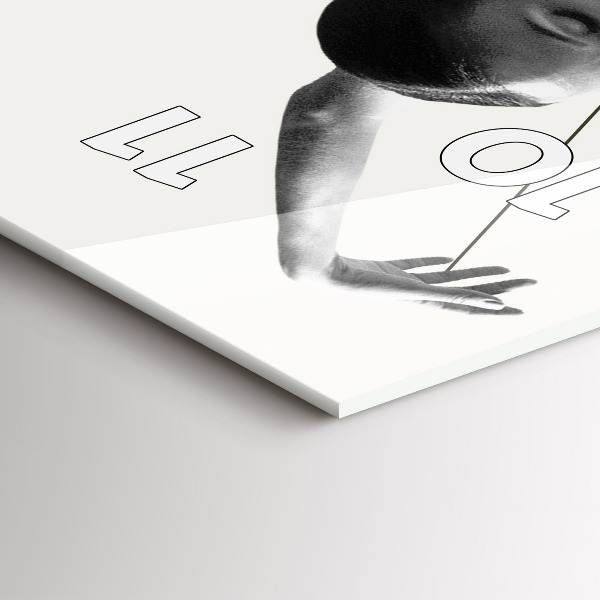 Modern vertical wall clock Abstract woman dancer