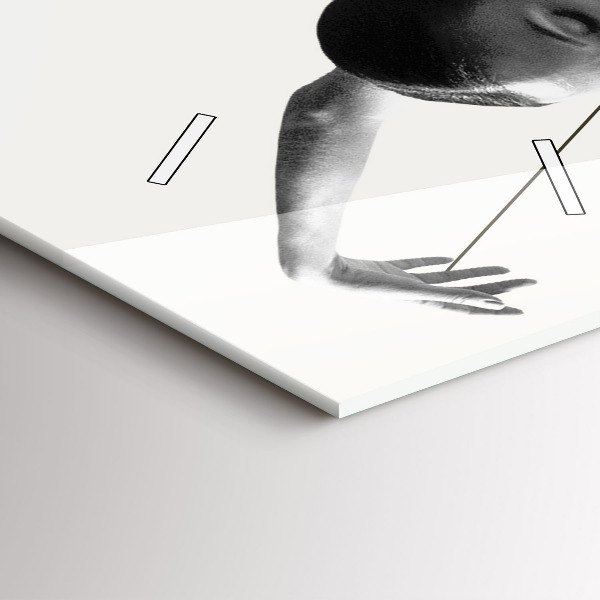 Modern vertical wall clock Abstract woman dancer