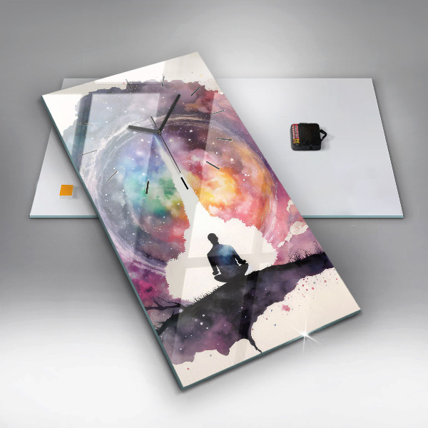 Modern vertical wall clock Meditation lifestyle