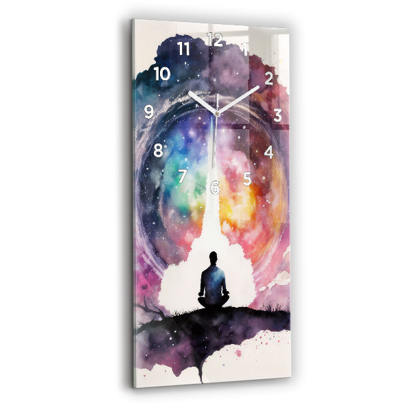 Modern vertical wall clock Meditation lifestyle