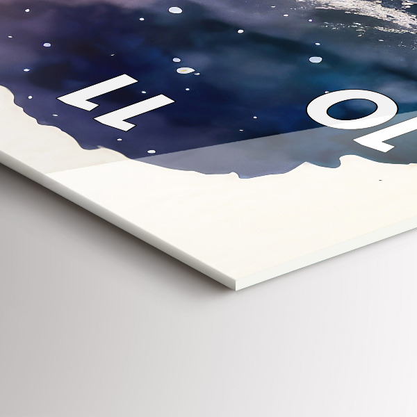 Modern vertical wall clock Meditation lifestyle