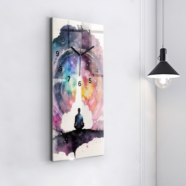 Modern vertical wall clock Meditation lifestyle