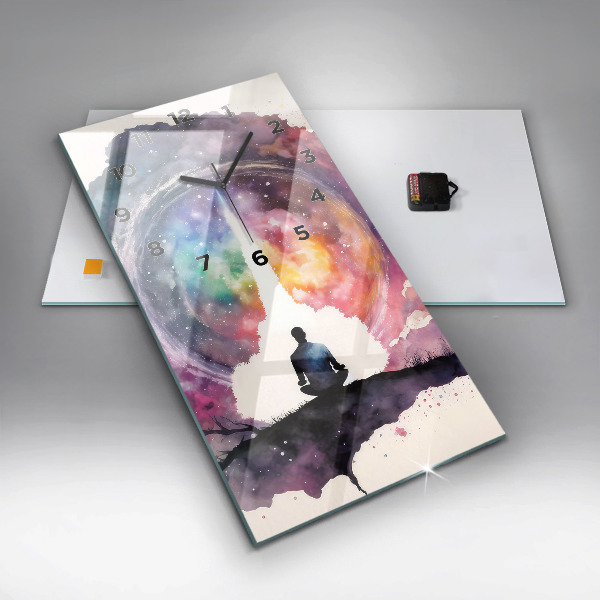 Modern vertical wall clock Meditation lifestyle