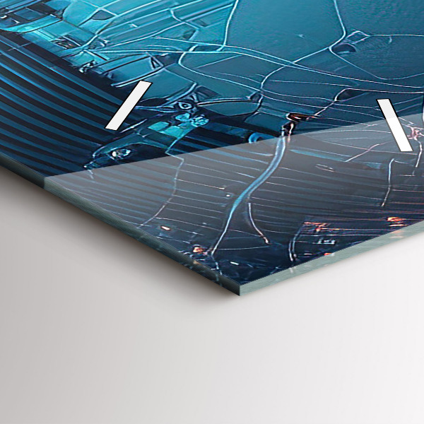 Modern vertical wall clock Artificial intelligence