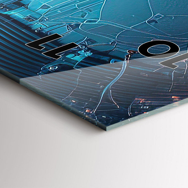 Modern vertical wall clock Artificial intelligence