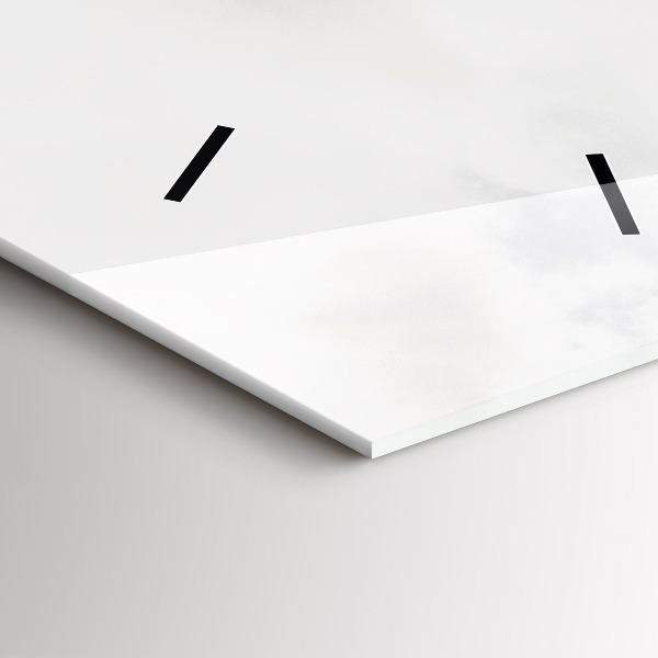 Modern vertical wall clock Mountain view