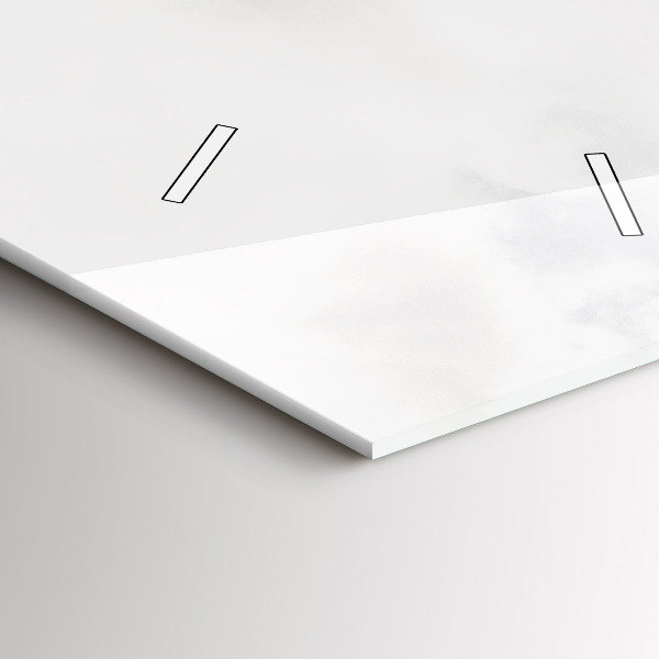 Modern vertical wall clock Mountain view