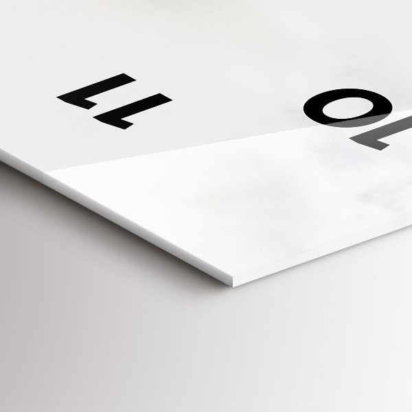 Modern vertical wall clock Mountain view