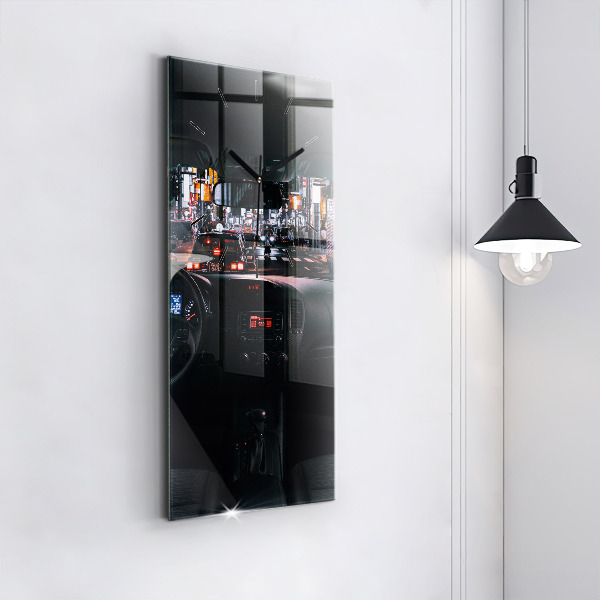 Modern vertical wall clock Car in Tokyo