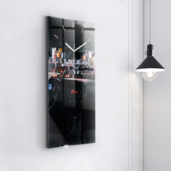 Modern vertical wall clock Car in Tokyo