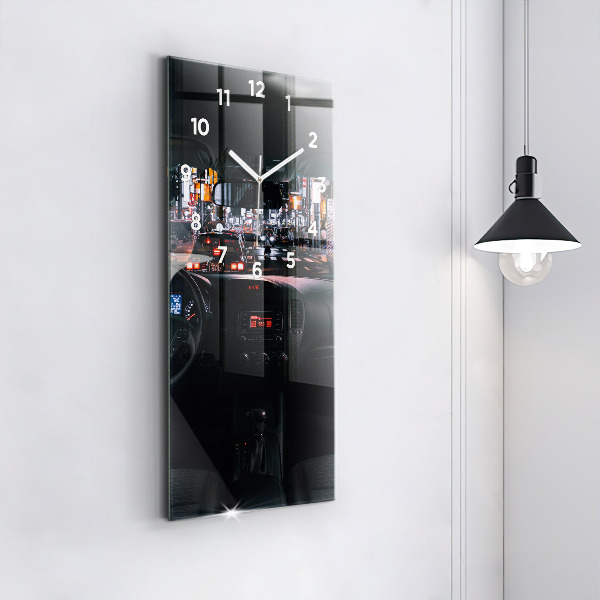 Modern vertical wall clock Car in Tokyo