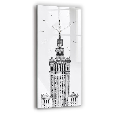 Modern vertical wall clock Palace of Culture and Science