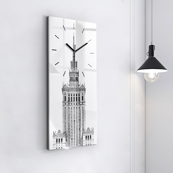 Modern vertical wall clock Palace of Culture and Science