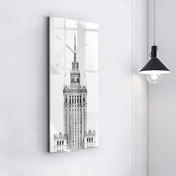Modern vertical wall clock Palace of Culture and Science