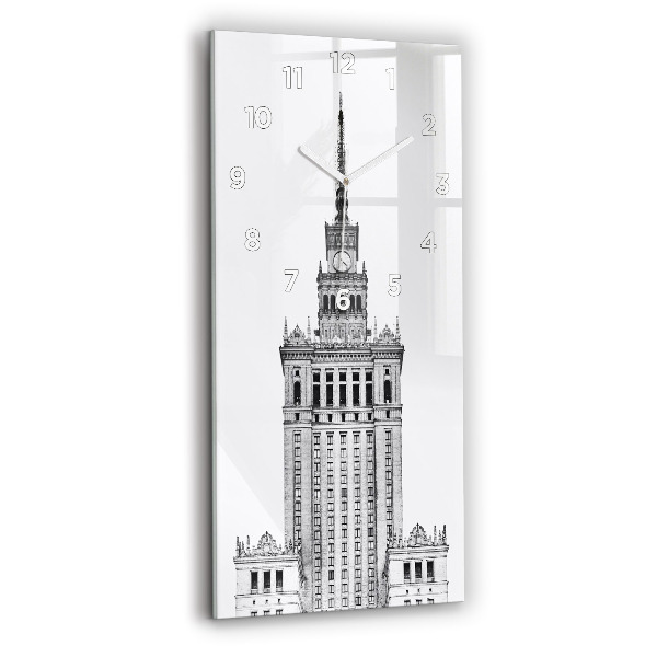 Modern vertical wall clock Palace of Culture and Science