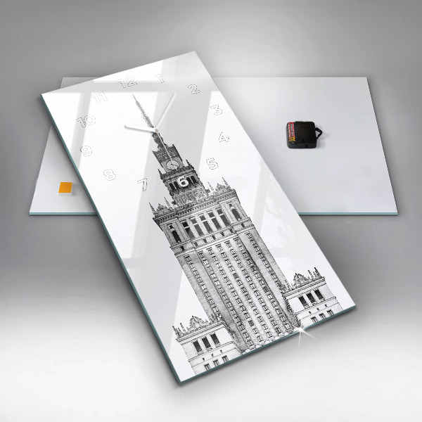 Modern vertical wall clock Palace of Culture and Science
