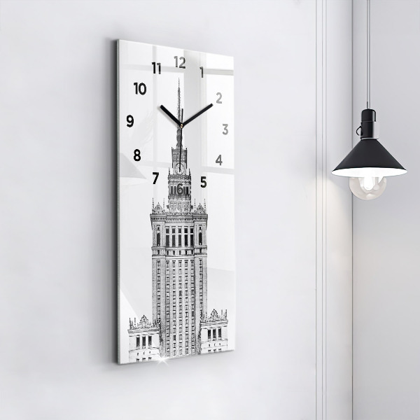 Modern vertical wall clock Palace of Culture and Science
