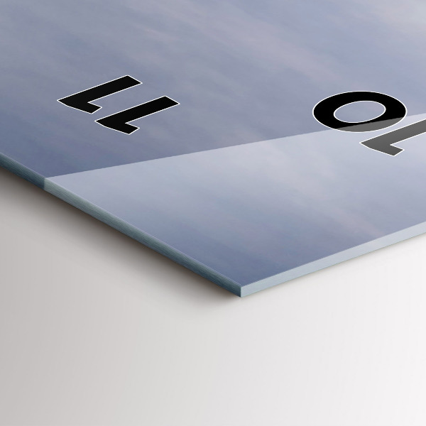 Modern vertical wall clock Barcelona Surfer
