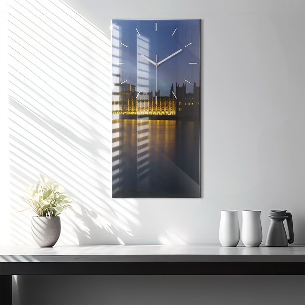Modern vertical wall clock Winchester Palace London