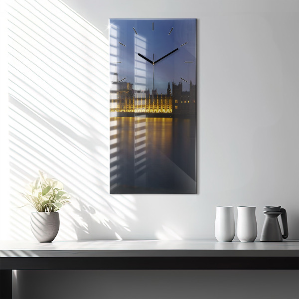 Modern vertical wall clock Winchester Palace London