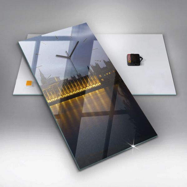 Modern vertical wall clock Winchester Palace London