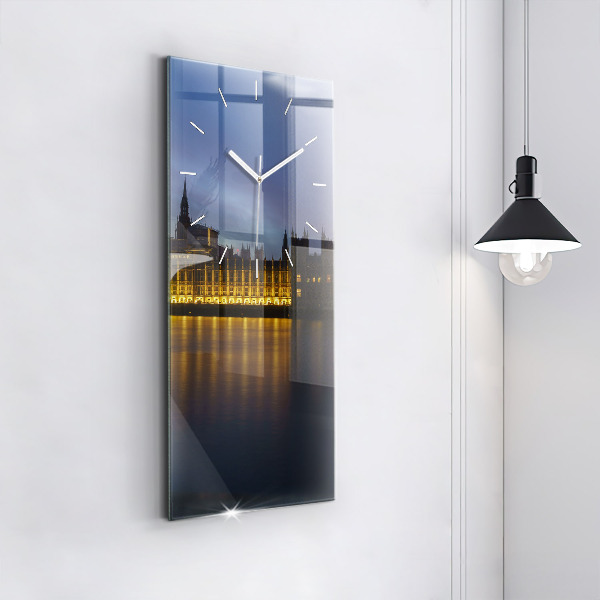 Modern vertical wall clock Winchester Palace London