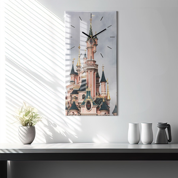 Modern vertical wall clock Disneyland Paris Castle