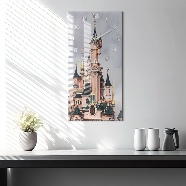 Modern vertical wall clock Disneyland Paris Castle