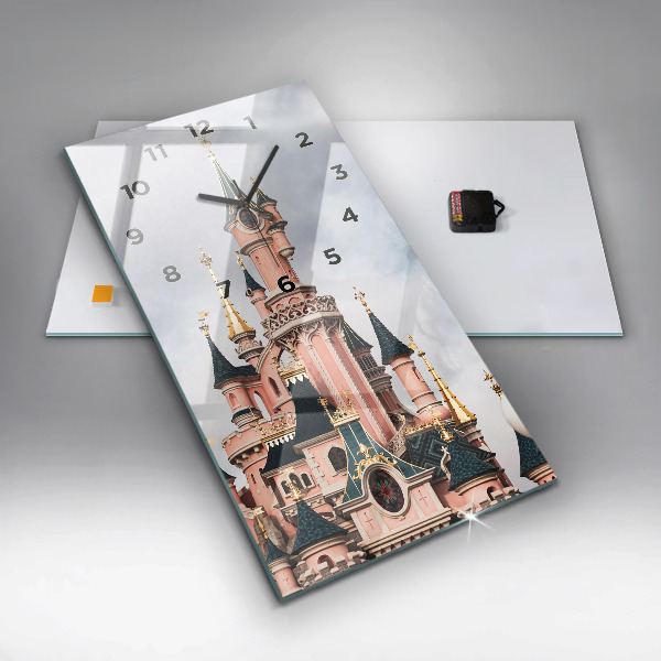 Modern vertical wall clock Disneyland Paris Castle
